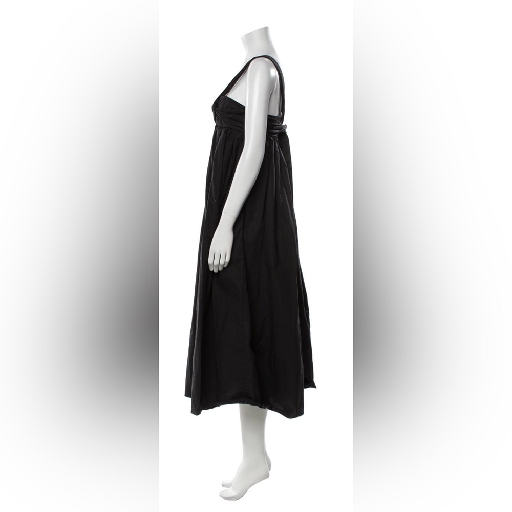Chic Cecilie Bahnsen Black One-Shoulder Midi Vera Dress - Picture 6 of 7